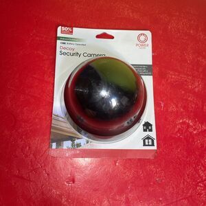 Decoy Security Dome Camera New NIB Black Flashing LED Battery Operated